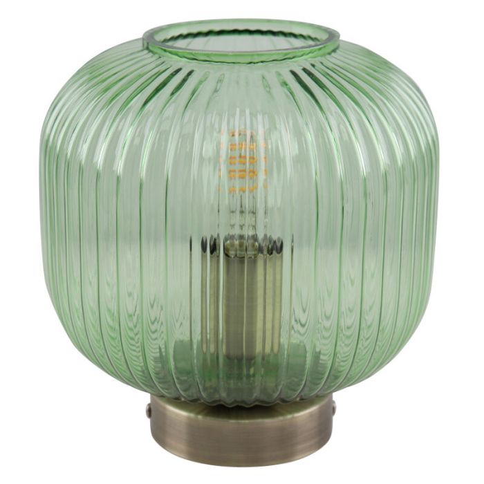 Retro tafellamp groen, Charlois, met schakelaar