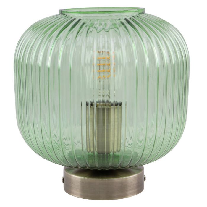 Retro tafellamp groen, Charlois, met schakelaar