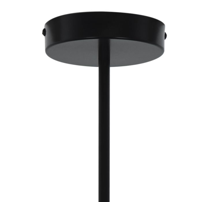 Metalen plafondlamp zwart, Laury
