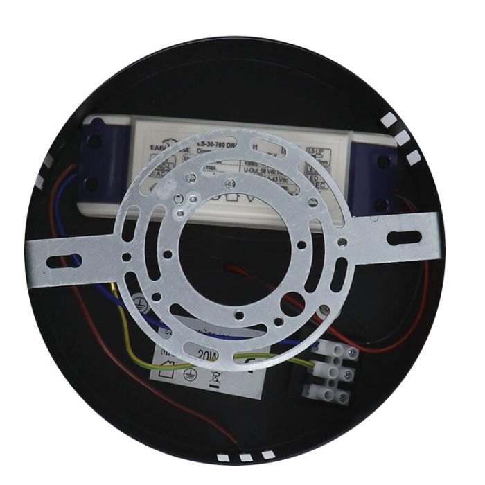 Design plafonnière zwart, Giorgio, 34W, 3000K LED