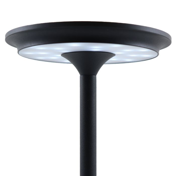 Moderne oplaadbare tafellamp zwart, Arvind, 3W, warm tot koud wit verstelbare LED, met schakelaar