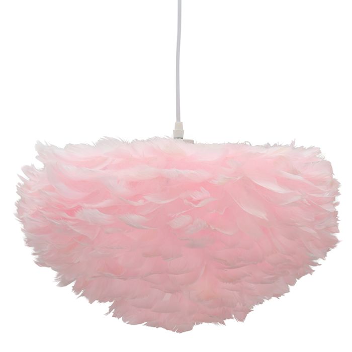 Stoffen hanglamp roze, Suzie