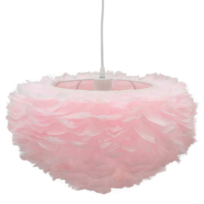 Stoffen hanglamp roze, Suzie