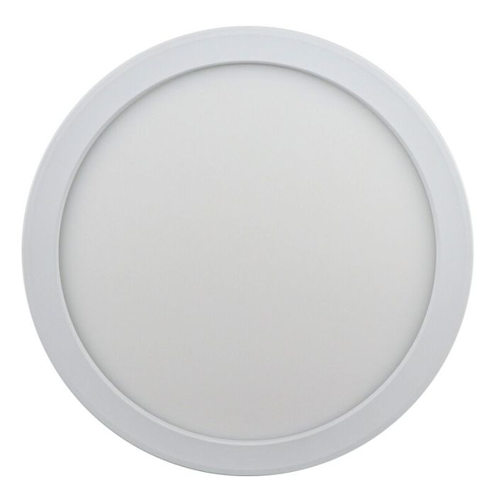 Witte badkamer plafondlamp Shivani, rond, IP44, 15W, 3000K LED