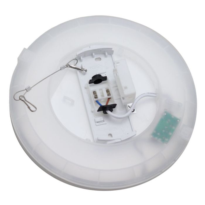 Witte badkamer plafondlamp Shivani, rond, IP44, 15W, 3000K LED