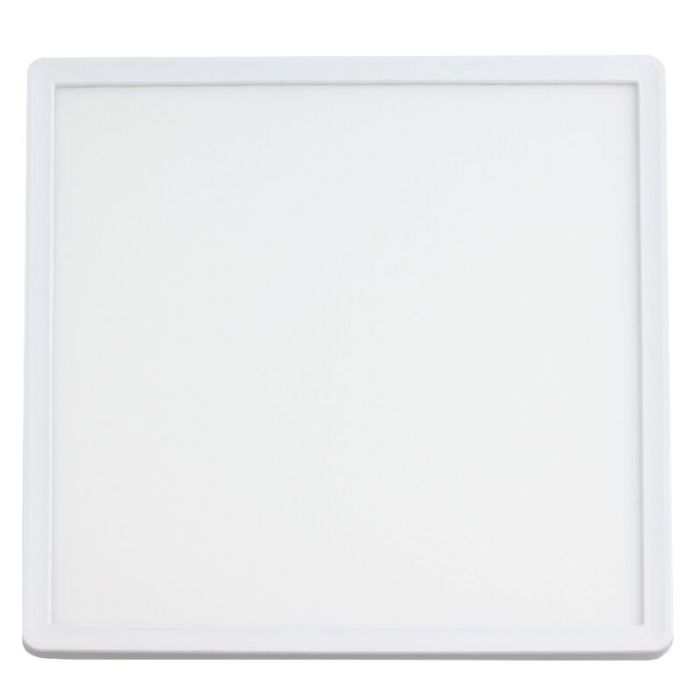 Witte plafonnière Shona, vierkant, 3-staps dimbaar, 22w, 3000K LED