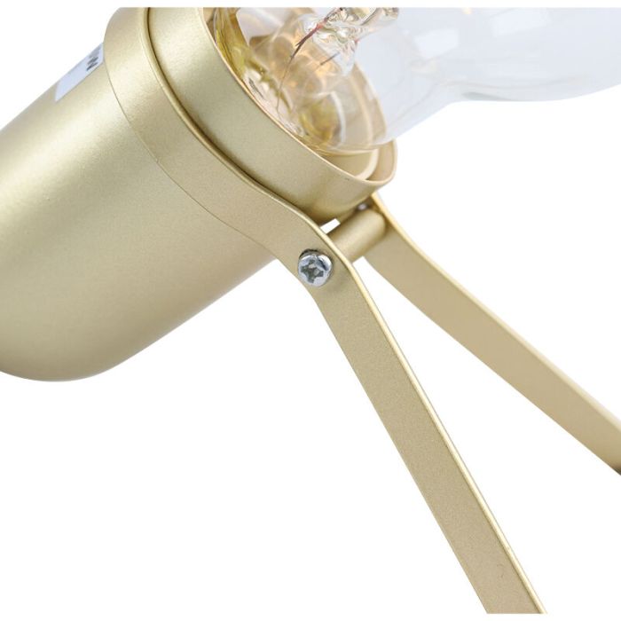 Gouden tafellamp Gidon, metaal