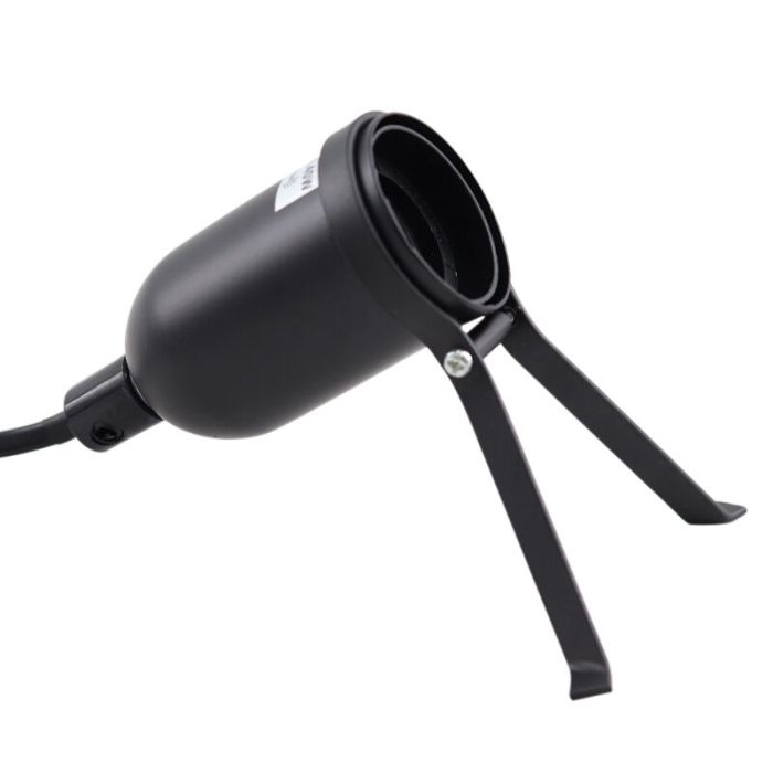 Zwarte tafellamp Gidon, metaal