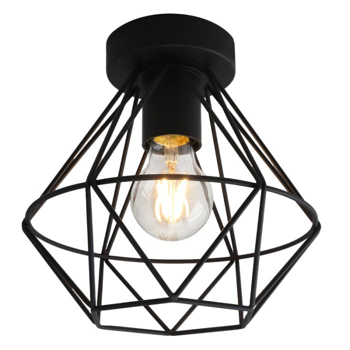 Stoere, industrie plafondlamp Jochem, Gaaslook