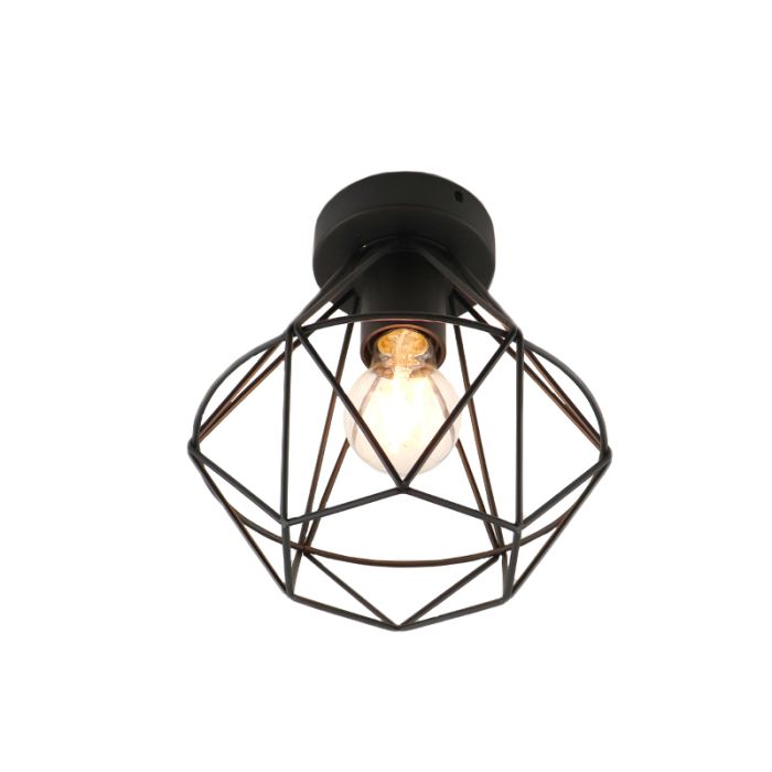Stoere, industrie plafondlamp Jochem, Gaaslook