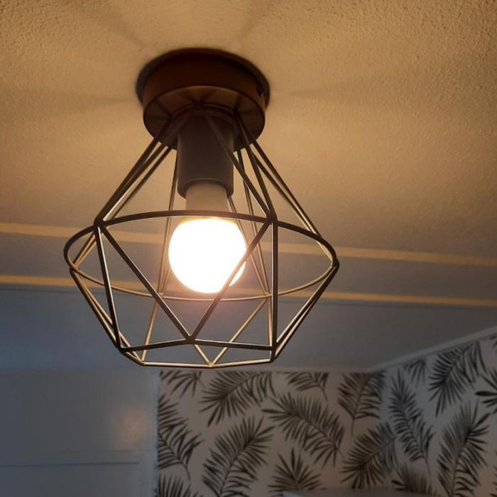 Stoere, industrie plafondlamp Jochem, Gaaslook