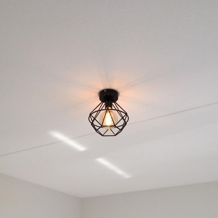 Stoere, industrie plafondlamp Jochem, Gaaslook