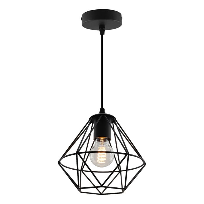 Stoere, industrie hanglamp Jochem, Gaaslook