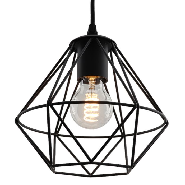 Stoere, industrie hanglamp Jochem, Gaaslook