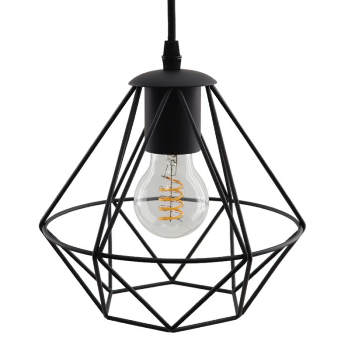 Stoere, industrie hanglamp Jochem, Gaaslook