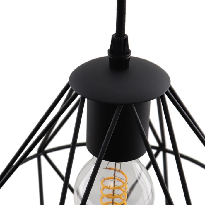 Stoere, industrie hanglamp Jochem, Gaaslook
