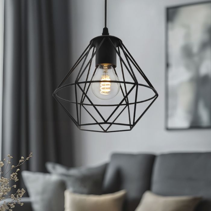 Stoere, industrie hanglamp Jochem, Gaaslook