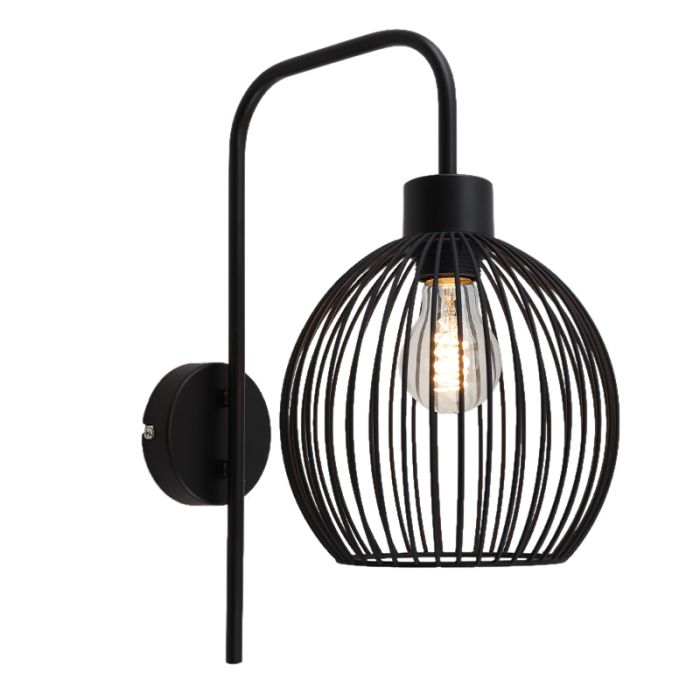 Industriële wandlamp zwart, Wiro