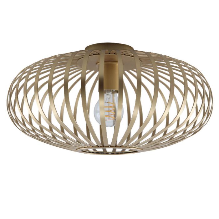 Industriële plafonnière goud, Lieve