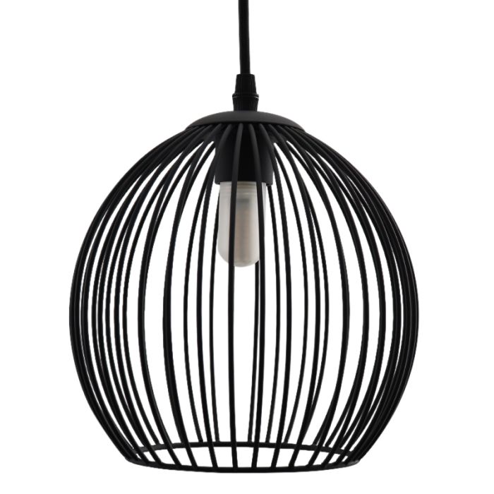 Industriële badkamer hanglamp zwart, Wiro, IP44
