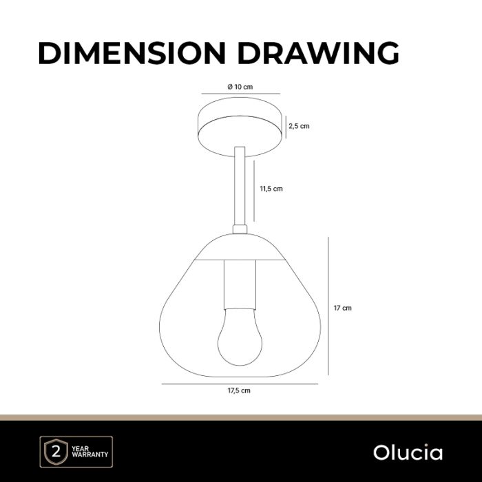 Design plafondlamp amber, Sedef