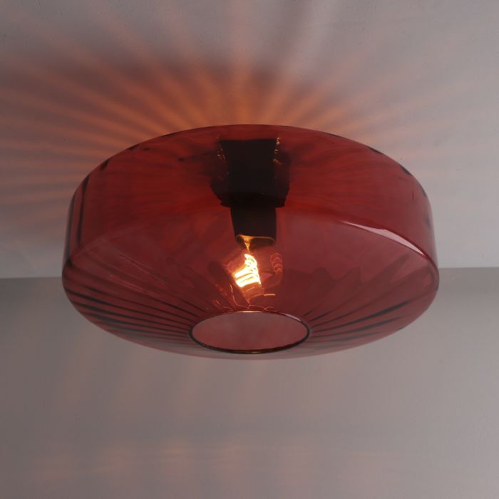 Design plafondlamp rood, Sevda