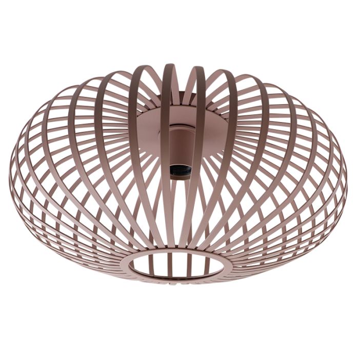 Industriële plafondlamp oud roze, Lieve