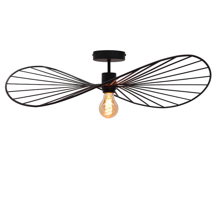 Moderne plafondlamp zwart, Jolinda