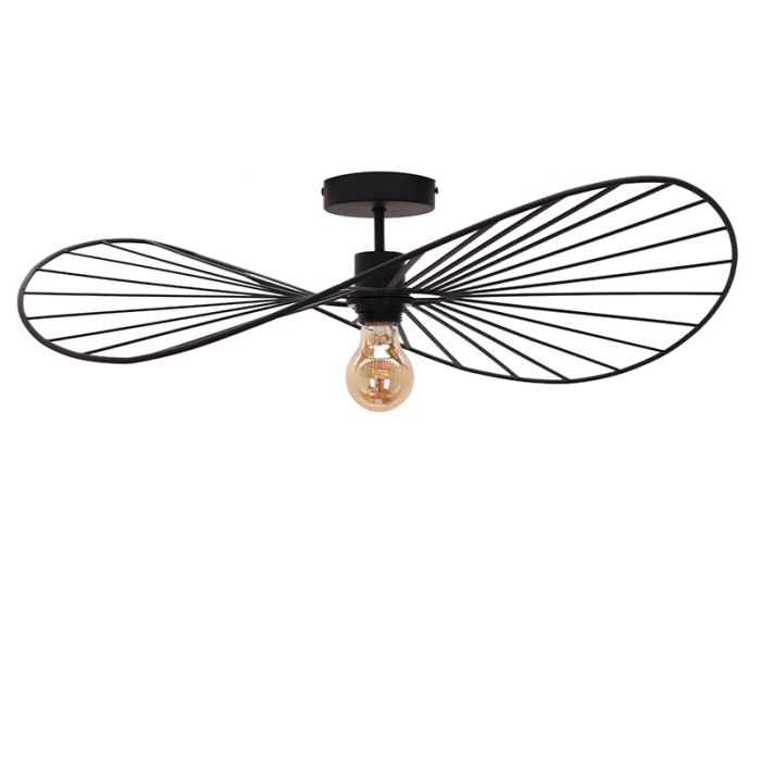 Moderne plafondlamp zwart, Jolinda