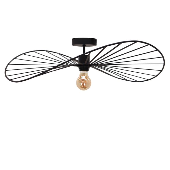 Moderne plafondlamp zwart, Jolinda