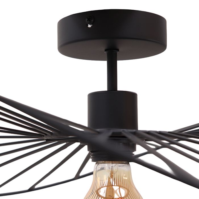 Moderne plafondlamp zwart, Jolinda