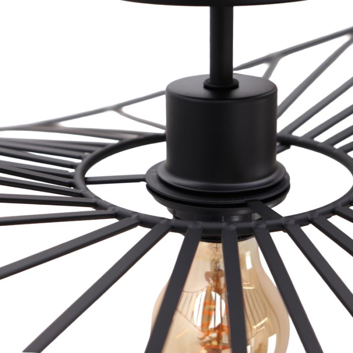 Moderne plafondlamp zwart, Jolinda