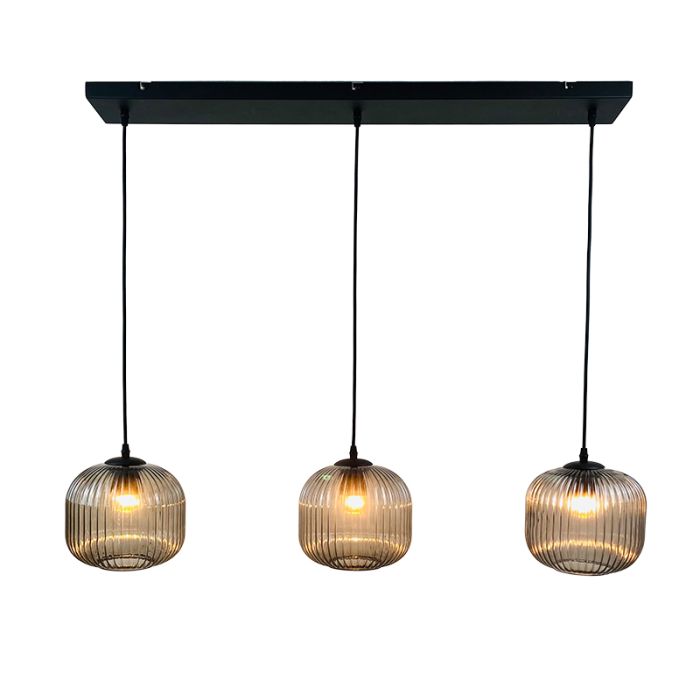 Retro hanglamp grijs, Charlois