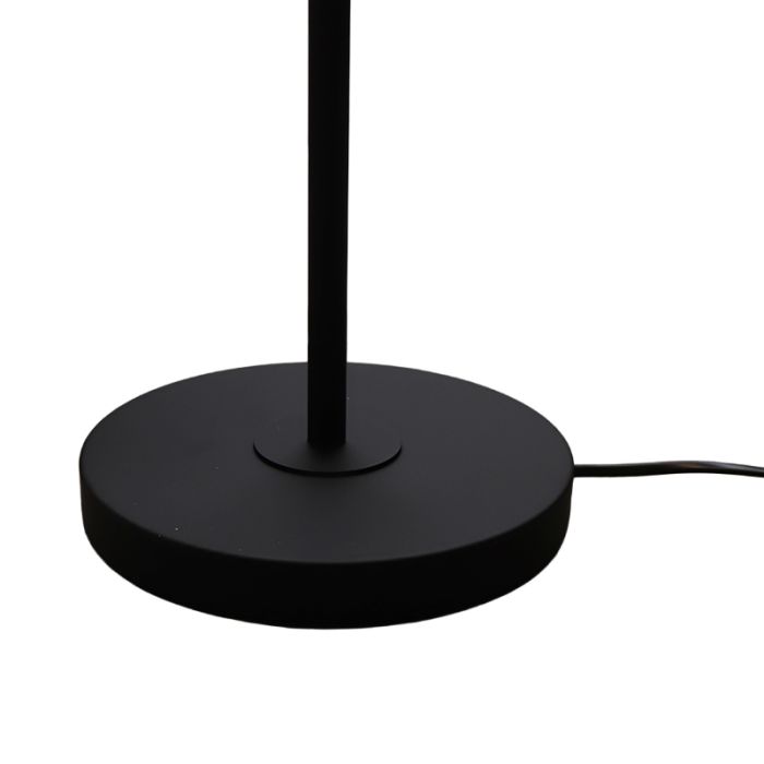 Moderne vloerlamp zwart, Merel, met schakelaar