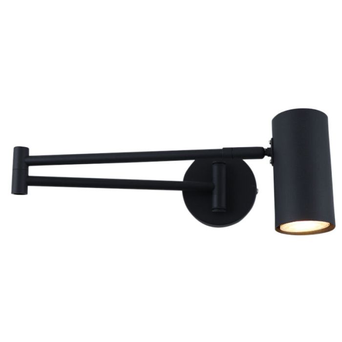 Moderne wandspot zwart, Elena