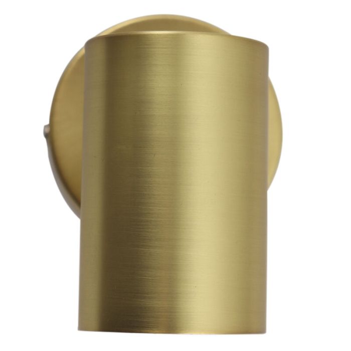 Moderne wandspot messing, Elena, met schakelaar