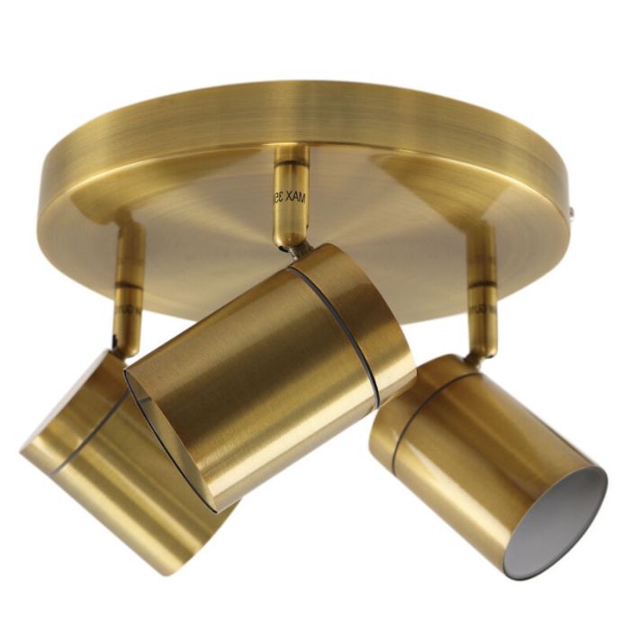 Moderne badkamer plafondlamp messing, Ciara, IP44