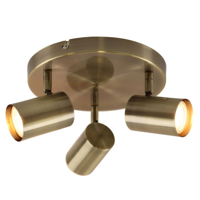 Moderne plafondlamp brons, Elena