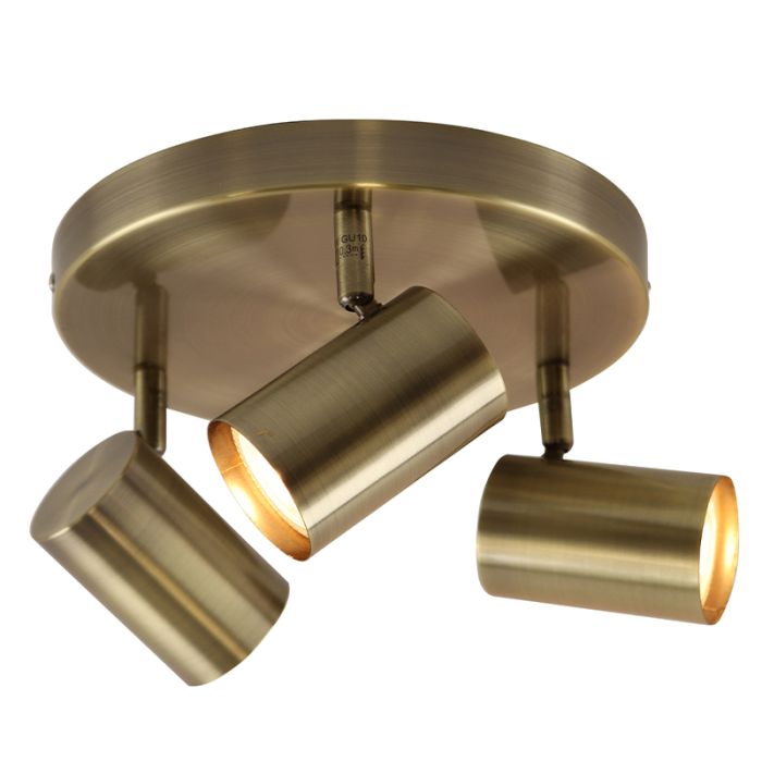 Moderne plafondlamp brons, Elena