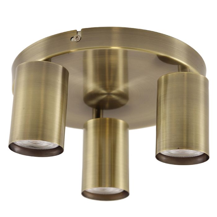 Moderne plafondlamp brons, Elena