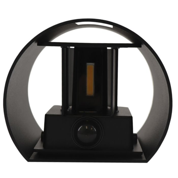 Up down wandlamp met bewegingssensor, Dion, 6W, 2700K LED, IP65
