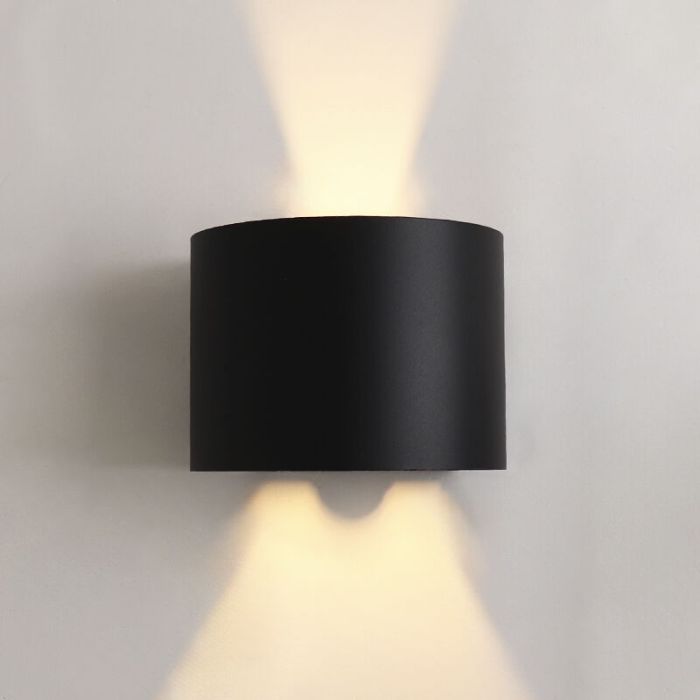 Up down wandlamp met bewegingssensor, Dion, 6W, 2700K LED, IP65