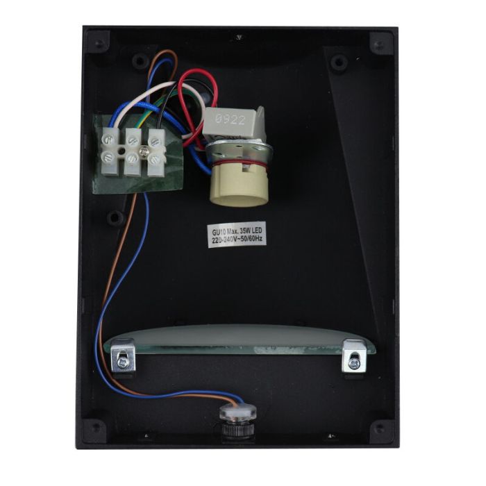 Moderne buiten wandlamp met schemersensor zwart, Luana, IP43
