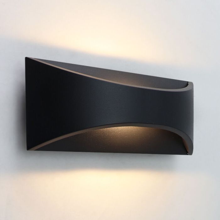 Moderne buitenlamp zwart, Thuy, 6W, 3000K LED, IP65