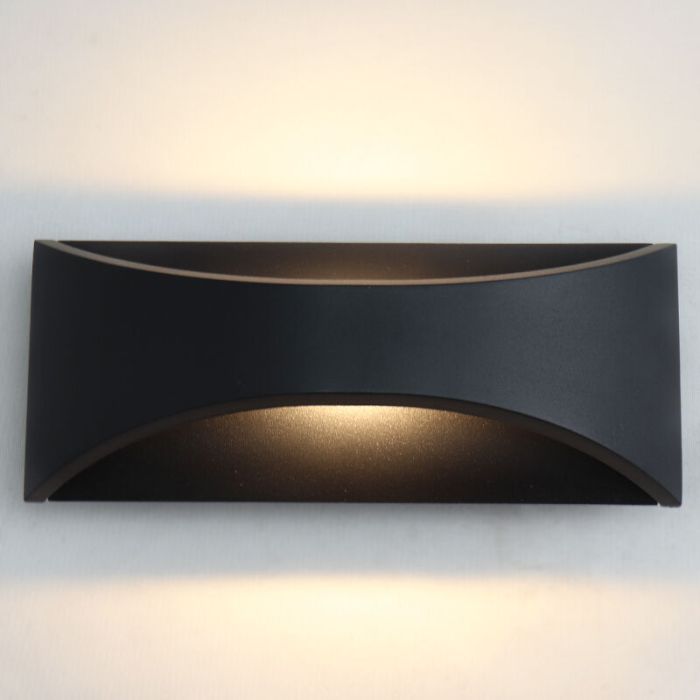 Moderne buitenlamp zwart, Thuy, 6W, 3000K LED, IP65
