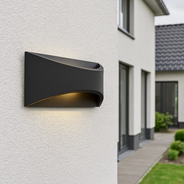 Moderne buitenlamp zwart, Thuy, 6W, 3000K LED, IP65