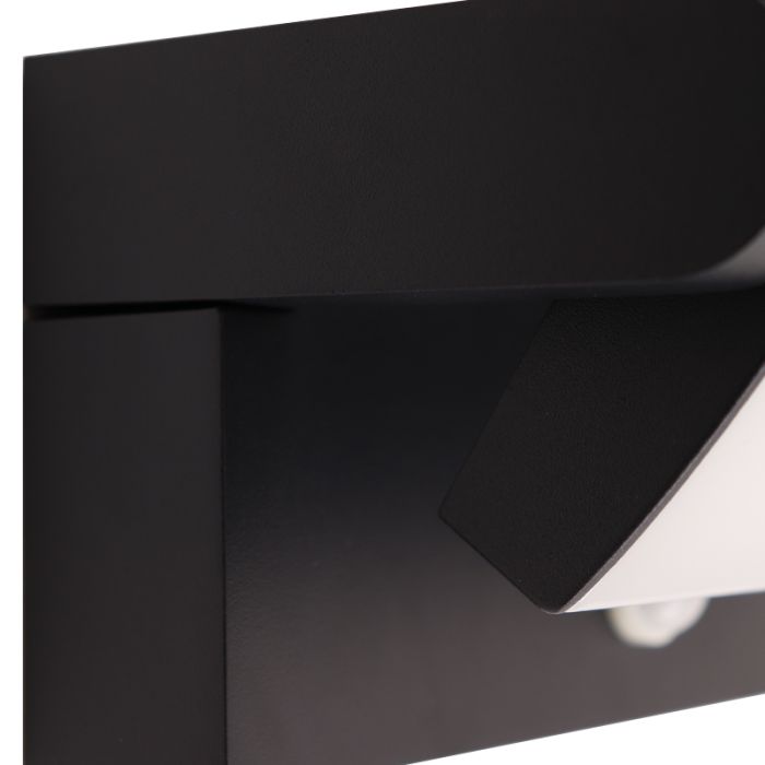 Moderne buiten wandlamp met bewegingssensor zwart, Alet, 12,5W, 3000K LED, IP54