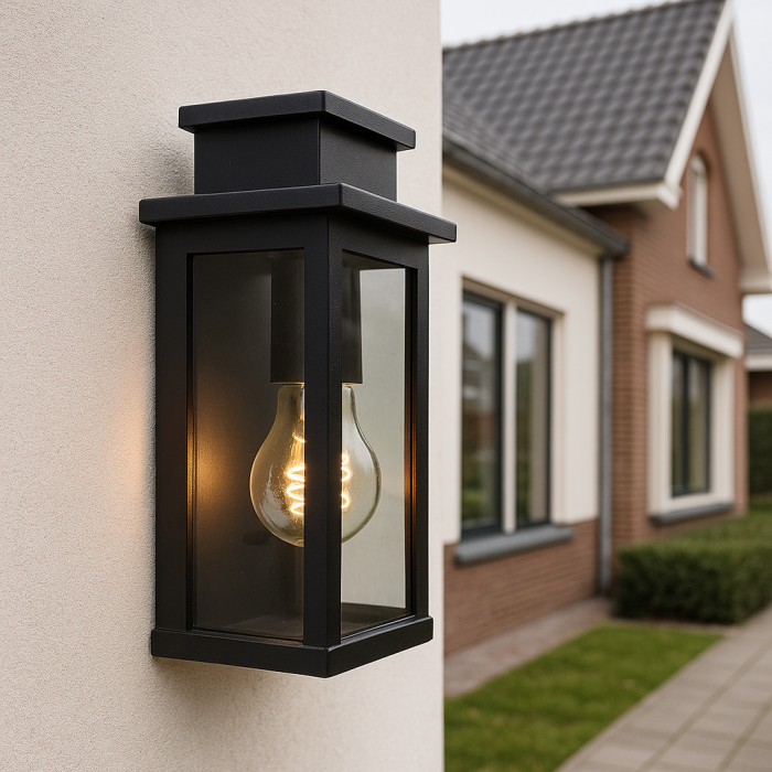 Moderne buitenlamp zwart, Jesca, IP44