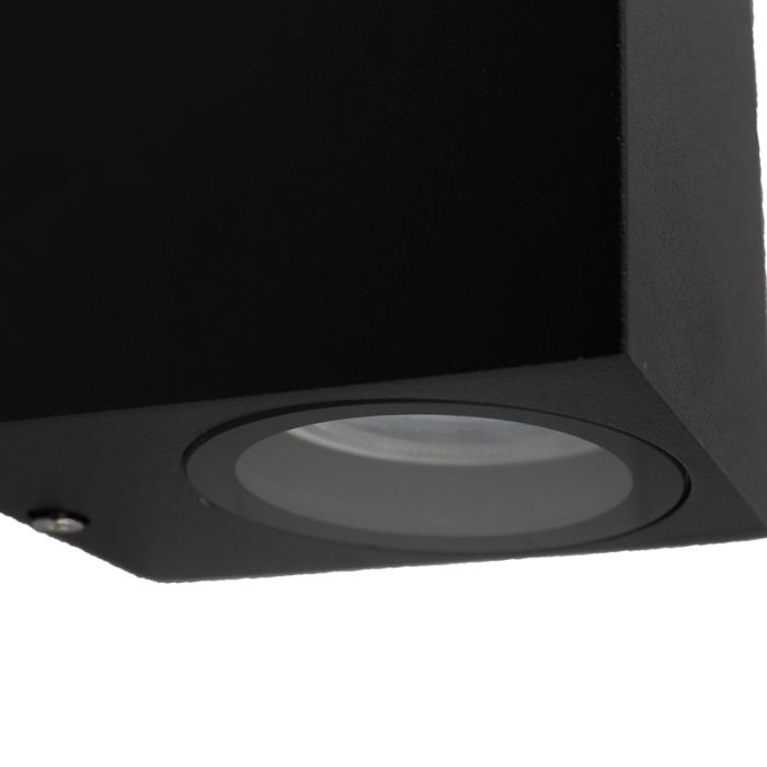 Zwarte buitenlamp Corella groot - modern