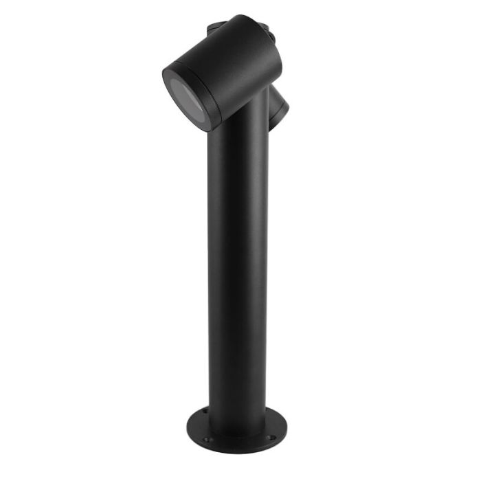 Zwarte moderne buitenlamp, Clevor 2L, aluminium, IP44
